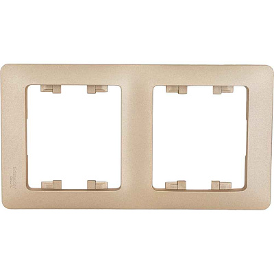 ШЭ Глосса Рамка 2-я верт.   GSL000406 (титан) (30шт/уп)