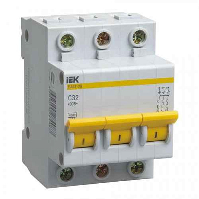 Автомат  3п  6А (C) (ВА 47- 29) ИЭК GENERICA