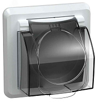 ИЭК Вега Роз. 1м РСбш10-3-ВБ з/к з/ш кр. 16А IP44 белый