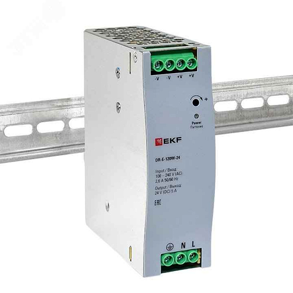 Блок питания 120В DR-E-120W-24  DC EKF PROxima