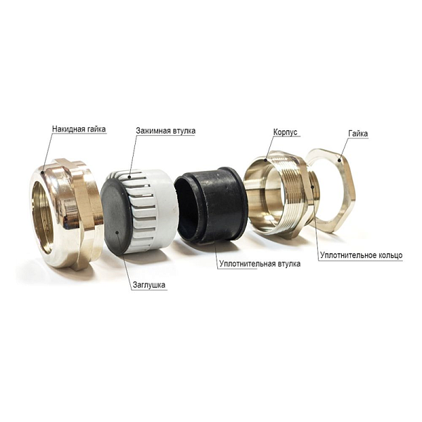 Кабельный ввод ВК-НР-М72-52-L15 ГОФРОМАТИК