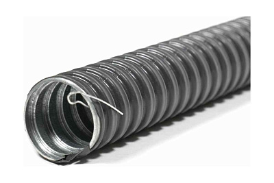 Металлорукав в ПВХ изоляции Р3-ЦП нг 12 (50 м/уп.) с протяжкой ГОФРОМАТИК