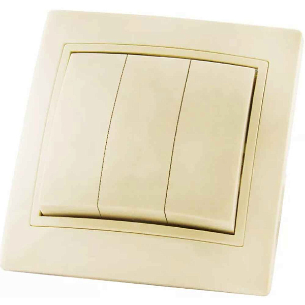 ШЭ Глосса Выкл. 3кл. с/у (перламутр, б/рамки) GSL000631 (20шт/уп)