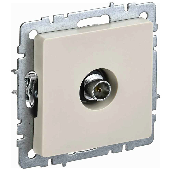 ИЭК Брайт Роз. TV оконечная РТВ11-0-БрКр беж. IEK