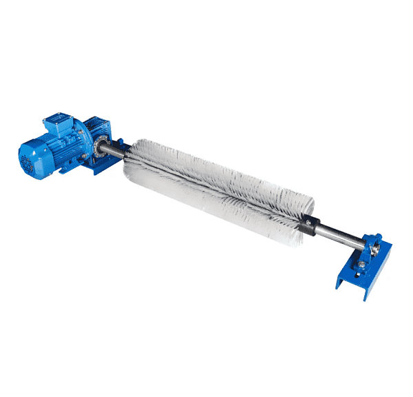 Щетка электрическая для очистки конвейерной ленты 2000 мм. Ø300