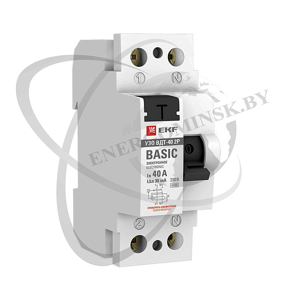 УЗО 3ф. 63А  30мА 4п. (ВДТ-40) EKF Basic