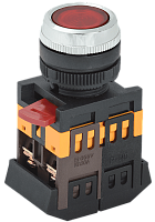 Кнопка ABLFS-22 красный 240В d22мм неон 1з+1р ИЭК