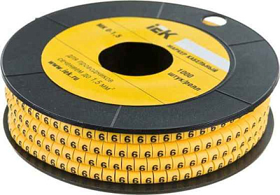 Маркер МК(0-1,5мм символ "6") (1000шт)