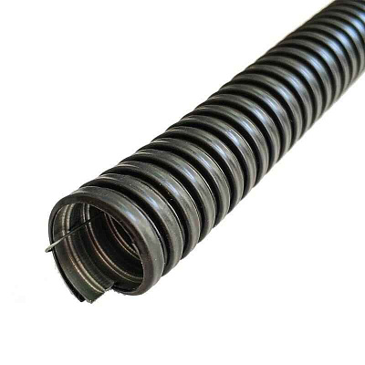 Металлорукав в ПВХ изоляции МРПИ нг 22 (50 м/уп.) с протяжкой ГОФРОМАТИК