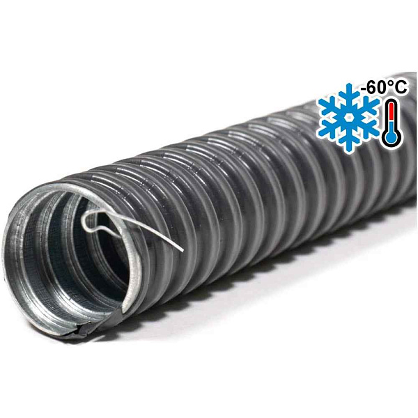 Металлорукав в ПВХ изоляции МРПИ нг Морозка 50 (20 м/уп.) с протяжкой УХЛ1 ГОФРОМАТИК
