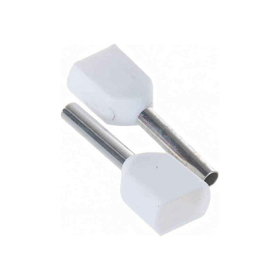 Наконечник-гильза НШвИ2  0,75-10 белый (100 шт) (НГИ)  ИЭК РФ