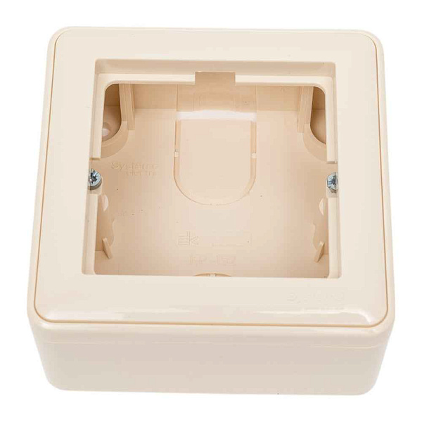 ШЭ 59 Коробка-переxодник о/у 1-я (сл.кость)(30шт) с рамкой KP-152-28