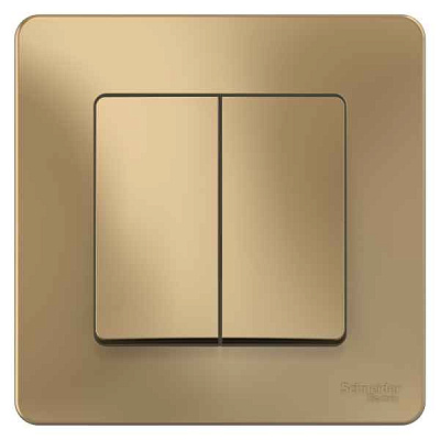 ШЭ Глосса Выкл. 2кл. с/у 10А (титан, б/рамки) GSL000451 (20шт/уп)