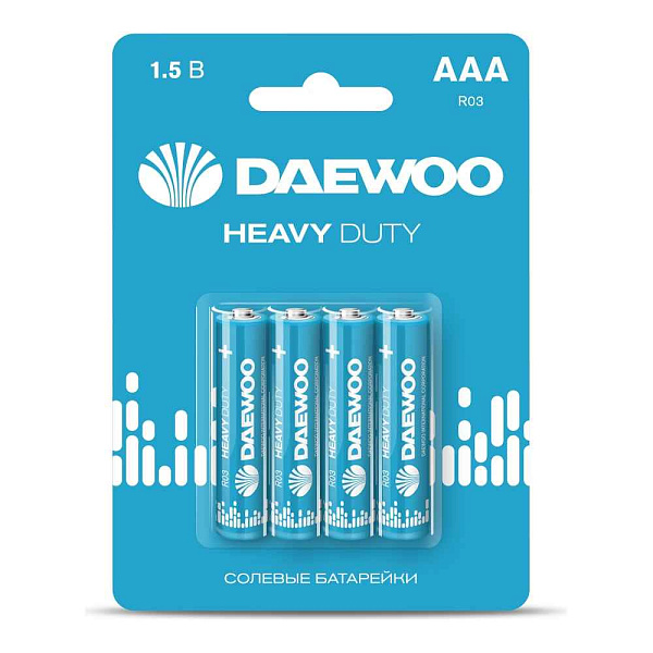 Элемент питания AAA солевая батарейка R03 CRAZYpower Солевые ( 4 шт. Спайка)