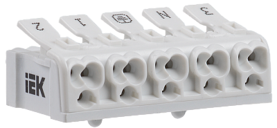 Клемма соединительная пружинная КСПн5-3L+N+PE ИЭК