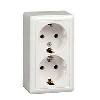 ШЭ xит Роз. о/у 2-я с заземл. без/шт изол.пл. 16А (белый)(84шт) RA16-238I-B