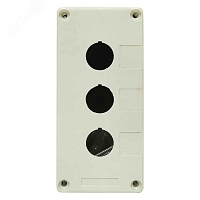 Корпус  КП 103 для кнопок 3 места (белый ) EKF