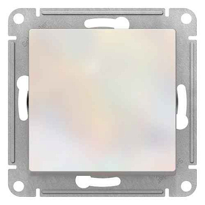 ШЭ Атлас Перекл. 1кл. с/у,  10А, (б/рамки, жемчуг) ATN000461 (10шт/уп)