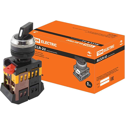 Переключат. ALСLR-22 черный на 3фикс.полож. I-O-II 1з+1р ИЭК РФ