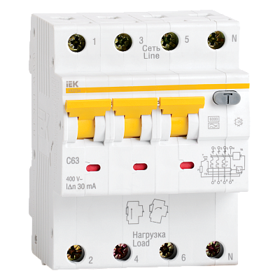 Авт.диф. 4п 32А  30мА 6кА АВДТ 34 ИЭК