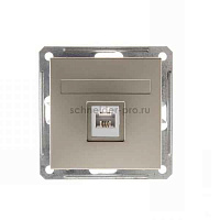 ШЭ 59 Роз. комп. с/у RJ45 кат.5е (шампань, б/рамки)(10шт) RSI-152K5E-4-86