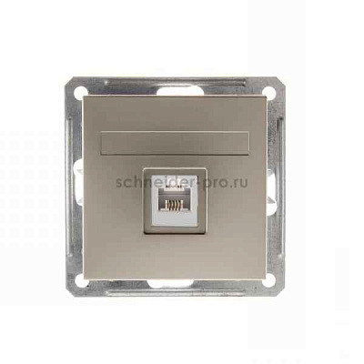 ШЭ 59 Роз. комп. с/у RJ45 кат.5е (шампань, б/рамки)(10шт) RSI-152K5E-4-86