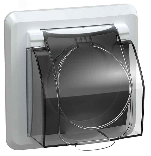 ИЭК Вега Роз. 1м РСбш10-3-ВБ з/к з/ш кр. 16А IP44 белый