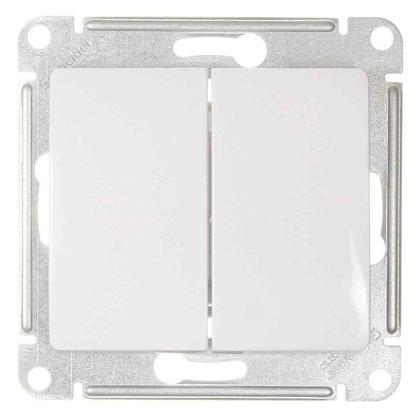 ШЭ Глосса Выкл. 2кл. с/у 10А (белый, б/рамки) GSL000151 (20шт/уп)