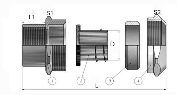 МВН-НС-G1/2-МР20 IP67 ГОФРОМАТИК