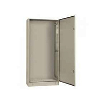 Щит напольный 1000x700x350мм (ВxШxГ) из композитного (SMC) материала с монт. панелью и цоколем 100мм, IP65