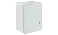 Щит навесной 400X300X220мм (ВхШхГ) с монт. панелью 345X235мм (ВхШ), с комплектом крепления на стену, дверь глухая, IP65, поликарбонат