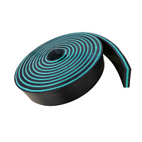 Трехслойная комбинированная чистящая резина 20х150 мм Green