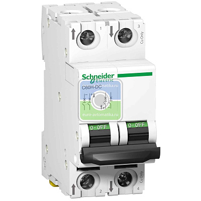 A9N61526 АВТ. ВЫКЛ.C60H-DC 2П 6А C 500В DC