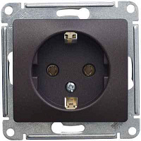 ШЭ Глосса Роз. 1-я с/у без/з 16А (баклажан, б/рамки) GSL001141 (20шт/уп)