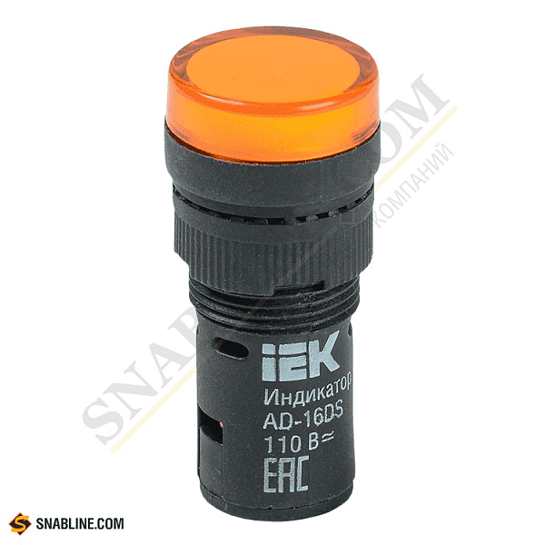 Сигнальн.арматура АD-16DS(LED) желтый (матрица) 24В AC/DC ИЭК