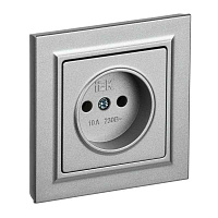 ИЭК Брайт Роз. 1м без з/к/ш 10А РС10-1-0-БрА алюм. IEK