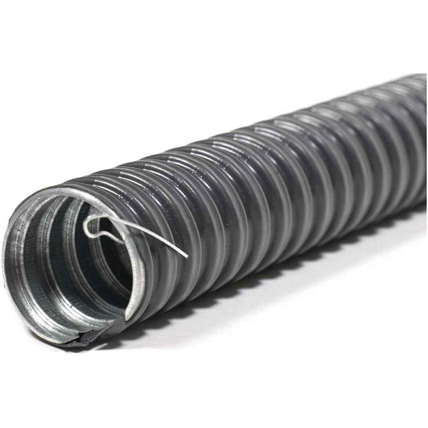 Металлорукав в ПВХ изоляции МПГ нг толстостенный 38 (20 м/уп.) ГОФРОМАТИК