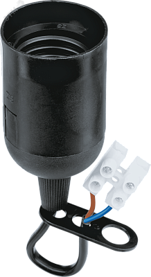 Патрон Е27 пластик подвесной черный с КЗВ NLH-P-F-BL-E27-TB Navigator 71288