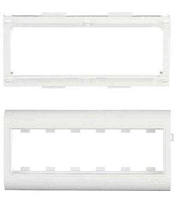 Кабель-канал  Рамка и суппорт универс. для к.к. "Праймер" на 6 мод.  80x40