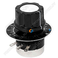 Потенциометр 0-10 кОм с ручкой и шкалой