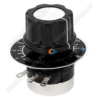 Потенциометр 0-10 кОм с ручкой и шкалой