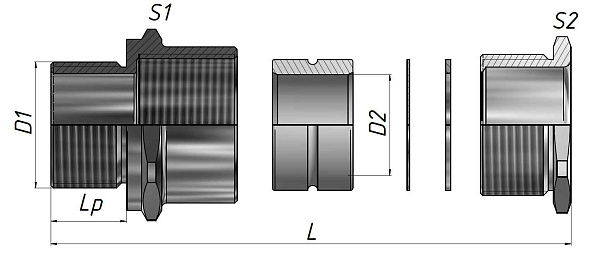 Ex-заглушка ЗРВЛ-G3/4 Ех db e II Gb U ГОФРОМАТИК