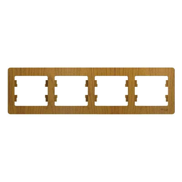 ШЭ Глосса Рамка 4-я гориз. GSL000504 (дуб) (15шт/уп)