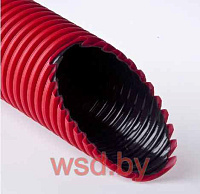 Труба двустенная  ПНД/ПВД  40 гофро красная (буx 50м) в компл. с муфтами РФ