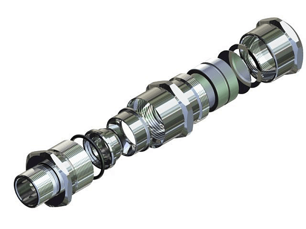 Ех-кабельный ввод ВКВБ3-НС-M50-38-45 1Ex db e II Gb X ГОФРОМАТИК