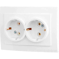 Элект Пилот Роз. с/у 2-я с заземл. 16А IP20 РС16-238-Б (белый) (50шт) Элект