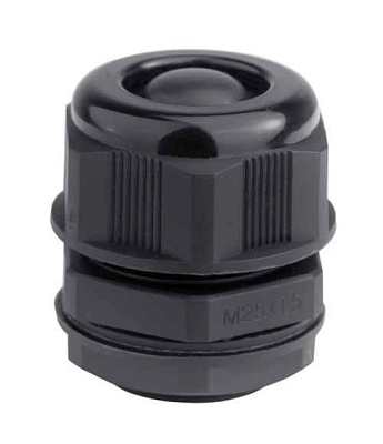 Кабельный ввод ВКС-ПР-M12-6.5-L8 черный IP68 ГОФРОМАТИК