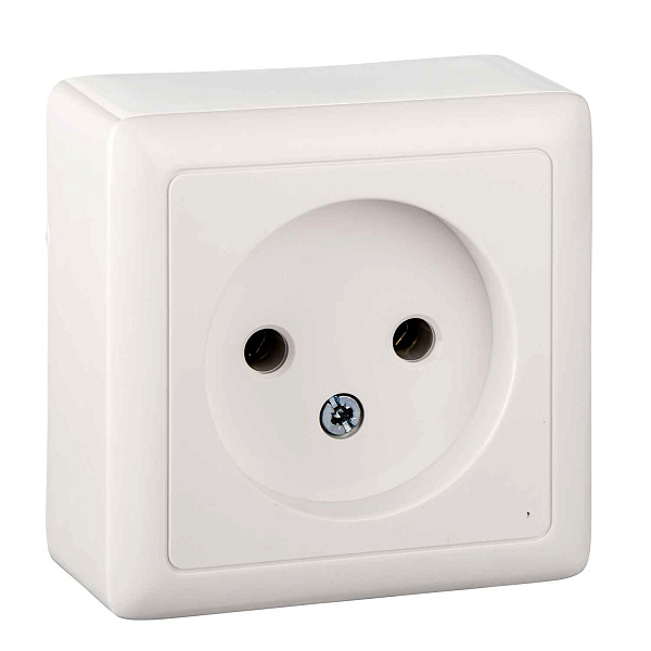 ШЭ xит Роз. о/у 1-я без/ЗК без/шт изол.пл. 10А (белый)(168шт) RA10-131I-B