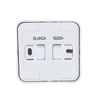 xегель Альфа Розетка о/у 1м с изол.пл. ЗК (250В, 16А) белый  РА16-113