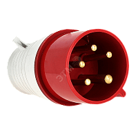 Силовая вилка 025 3Р+РЕ+N 32А 380В IP44 ИЭК РФ